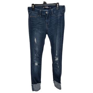 Mid/Low-Rise Ripped Jeans